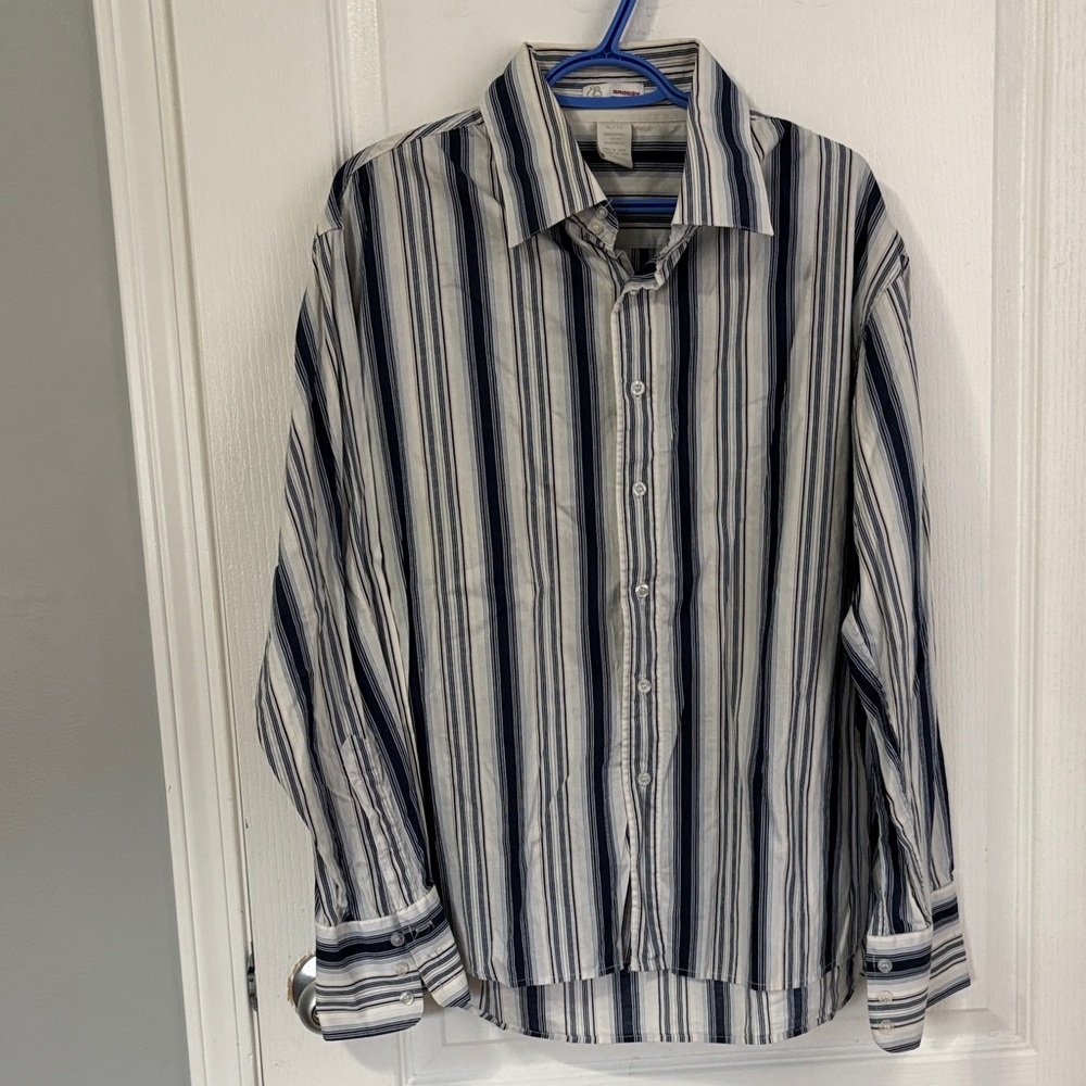 Classic Striped Button-Down Shirt